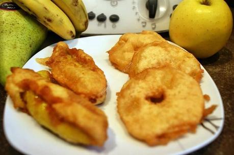 recette du jour: Beignet aux pommes et beignets aux bananes  au thermomix de Vorwerk