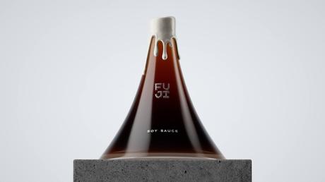 [PACKAGING] : Une bouteille de sauce soja inspirée du mont Fuji