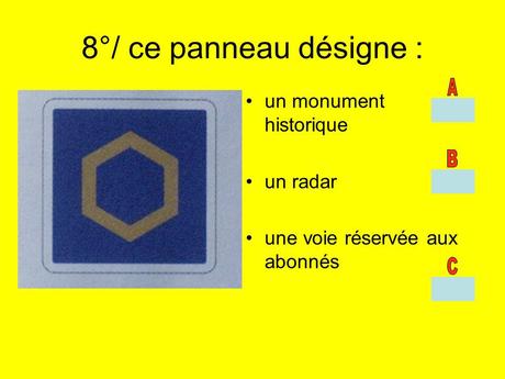 Divers - Code de la route