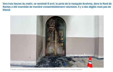 Incendie d’une mosquée à Nantes : encore un coup monté des islamo-gauchistes ?