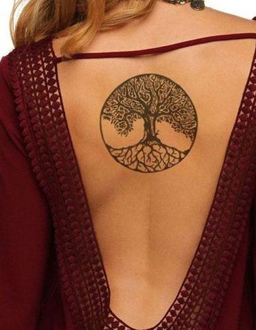 Tatouage arbre de vie femme dos