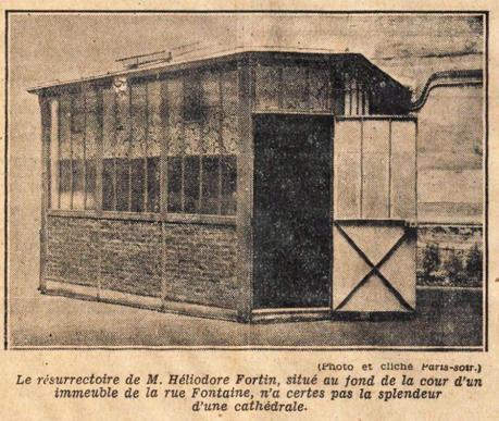 Heliodore Fortin Paris Soir 14 septembre 1931 La chapelle Fortin