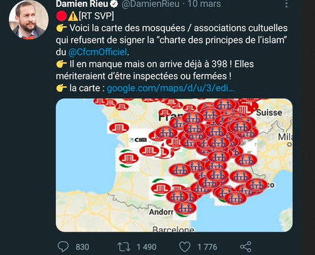 le gouvernement envoie le pompier pyromane Darmanin éteindre l’incendie qu’il a lui-même allumé… #islamophobie #Rennes #Avicenne