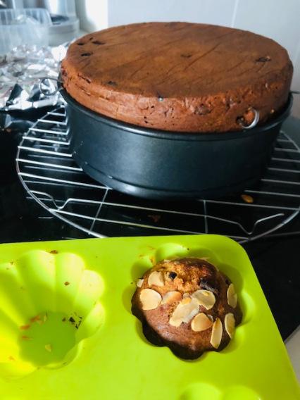 Panettone aux cranberries, raisins secs et chocolat