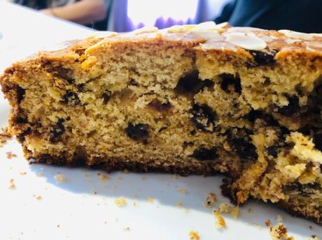 Panettone aux cranberries, raisins secs et chocolat