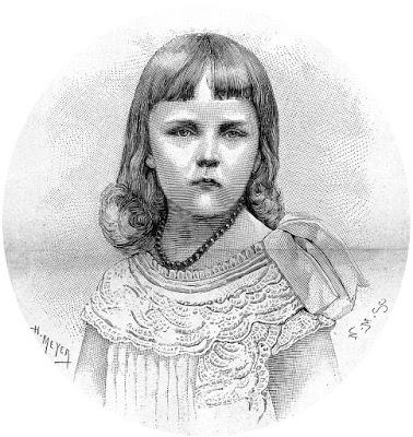 Erzsi, l'archiduchesse Elisabeth-Marie d'Autriche, à l'âge de 5 ans.