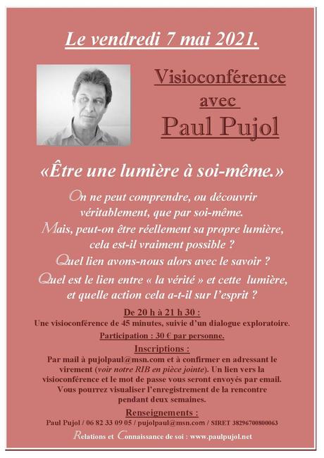 7 mai 2021: Visioconférence de Paul Pujol