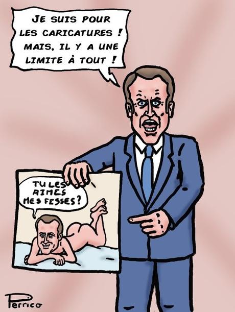 Macron et les caricatures