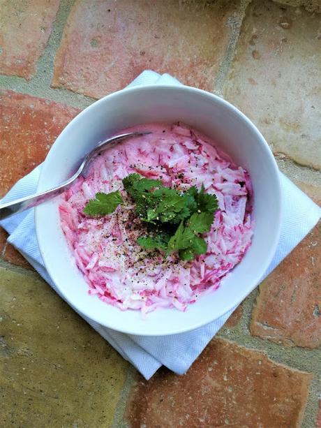 Salade de radis râpés à la crème