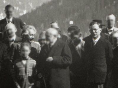 1928 Davos - 2 - Albert Einstein et Paul Tillich