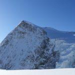 Pigne d’Arolla, descente SE puis rive droite du glacier du Mont Collon (3790m)