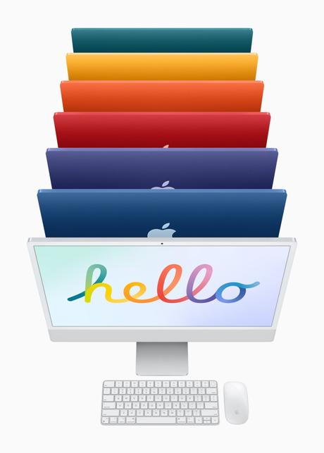 Le tout nouvel iMac est doté d’un superbe design décliné dans une  gamme de couleurs éclatantes, de la puce M1 révolutionnaire, ainsi que d’un écran Retina 4.5K