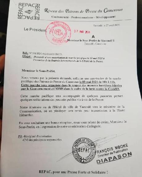 Les patrons de presse camerounais entrent en grève ce 03 mai 2021 Les patrons de presse camerounais entrent en grève ce 03 mai 2021
