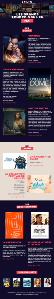 SALTO : ce qui nous attend en mai 2021 SALTO : ce qui nous attend en mai 2021