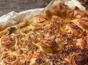 Tarte rapide courgette poireau gorgonzola