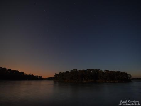 fin de nuit au bord de la Rivière de #PontLAbbé #Bretagne #Finistère