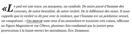 #balancetonporc : le machisme chez  Zemmour fait système #sexisme