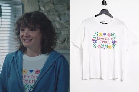 ICI TOUT COMMENCE  le t-shirt “live your truth” de Kelly dans l’épisode 131
