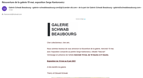 Galerie Schwab Beaubourg exposition