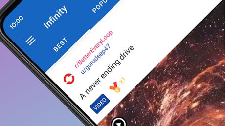 Infinity Meilleures applications Reddit pour Android