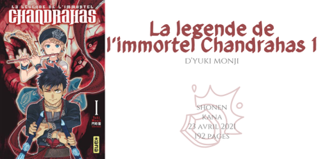 La légende de l’immortel Chandrahas #1 • Yuki Monji