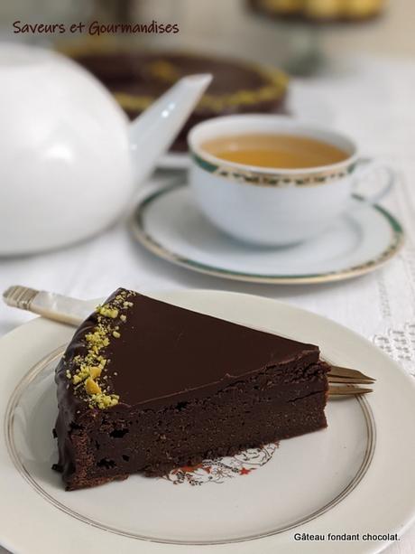 Gâteau fondant très chocolat.