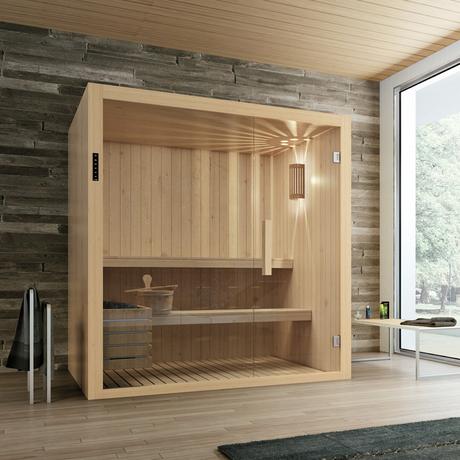 bienfait sauna salle de bains cabine antistress