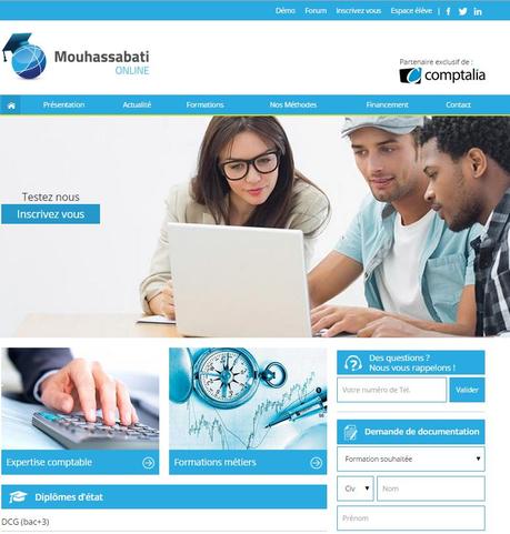Lancement du site web e-learning Mouhassabati.com Lancement du site web e-learning Mouhassabati.com