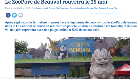 Le Zoo de Beauval – la réouverture attendue  le 25 Mai 2021