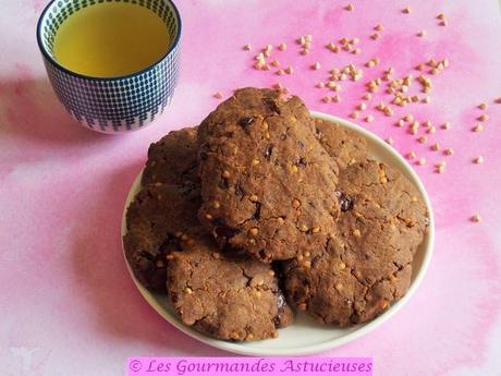 Biscuits sans gluten et Vegan au chocolat et au sarrasin