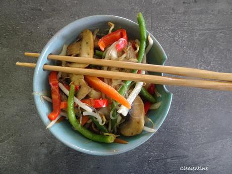 Vermicelle de riz végétarien thai Vermicelle de riz végétarien thai