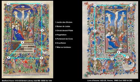 Bedford Hours comparaison Bedford 1855 Crucifixionjpg