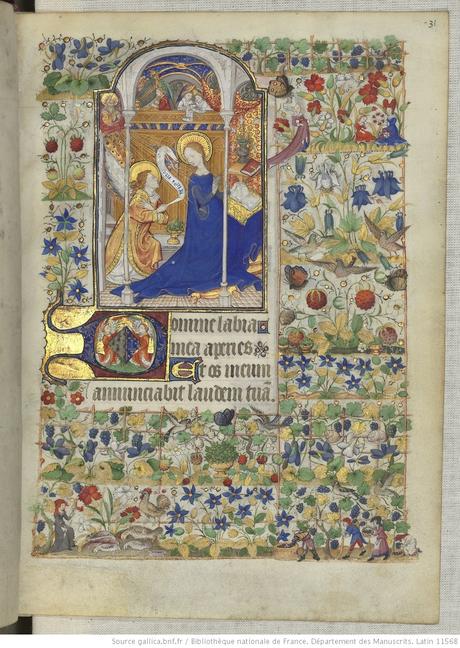 Heures de Marguerite d’Orleans 1430 ca BNF Latin 1156B fol 31r Gallica