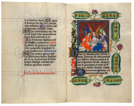 Heures de Catherine de Cleves ca. 1440 Morgan MS M.917-945, pp. 10v-11r
