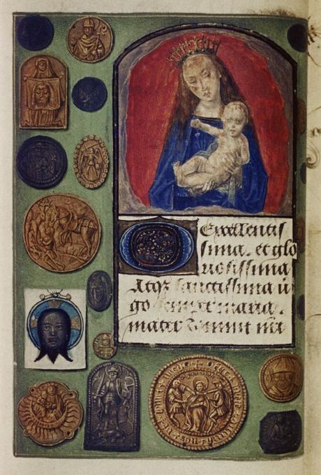 1475 ca Master of Mary of Burgundy Hours of Engelbert of Nassau Bodleian Library MS. Douce 220 fol 14v