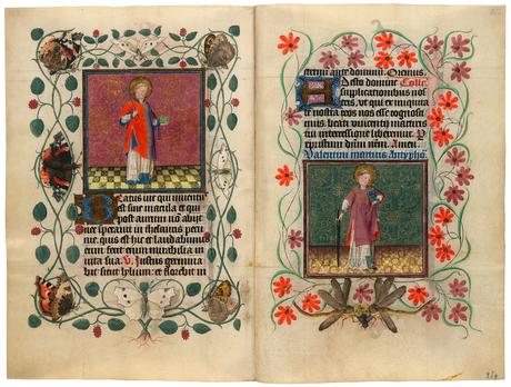 Heures de Catherine de Cleves ca. 1440 Morgan MS M.917-945, St Vincent et Valentin pp. 268-69