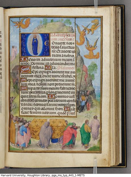 Emerson-White Hours use of Rome 1480 ca Harvard University, Houghton Library, MSS Typ 443.1 fol 171