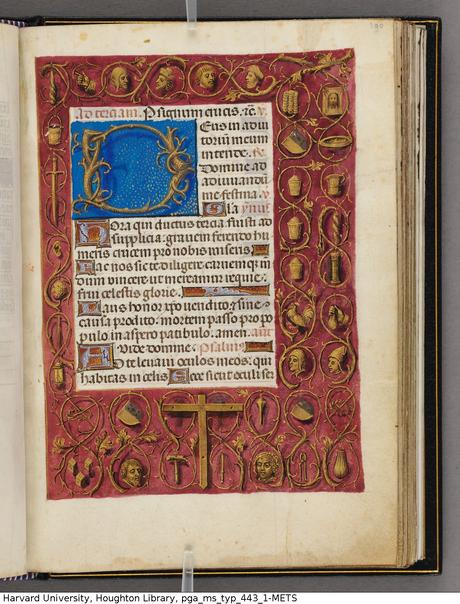 Emerson-White Hours use of Rome 1480 ca Harvard University, Houghton Library, MSS Typ 443.1 fol 190