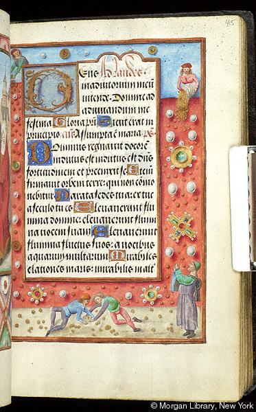 Book of Hours Belgium, Bruges, ca. 1500 Morgan MS M.390 fol. 45r