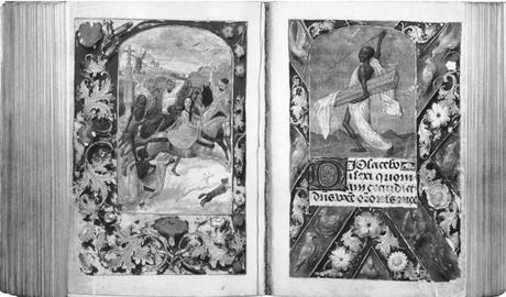 Heures de Marie de Bourgogne et Maximilien I, Berlin Kupferstichkabinett, vers 1482, SMPK MS 78B12, fol 220v-221r