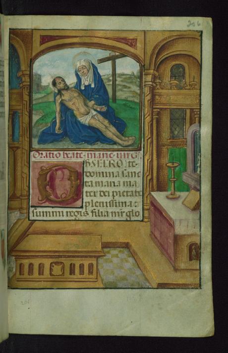 Book of Hours 1500 ca Ms. W.427 Walters Art Museum Baltimore fol. 206r Pieta