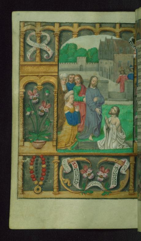 Book of Hours 1500 ca Ms. W.427 Walters Art Museum Baltimore Resurrection de Lazare fol 158v