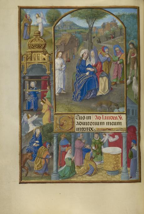 Spinola hours 1510-20 Getty Ms. Ludwig IX 18 fol 109v Master_of_the_Dresden_Prayer_Book The_Visitation