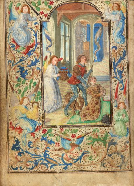 Lieven van Lathem 1471 ca Charles le temeraire Getty Museum, Los Angeles, Ms. 37, fol 1v