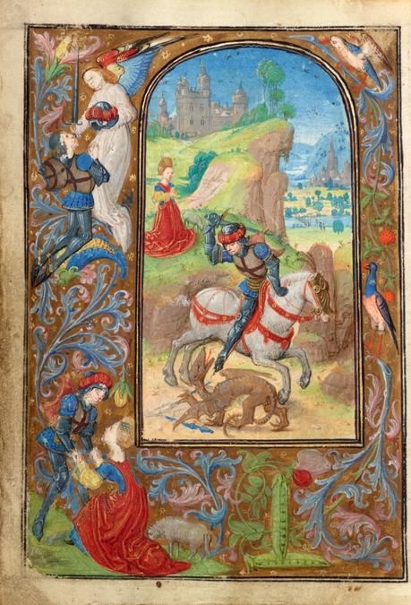 Lieven van Lathem 1471 ca St Georges, Getty Museum, Los Angeles, Ms. 37, fol 67v