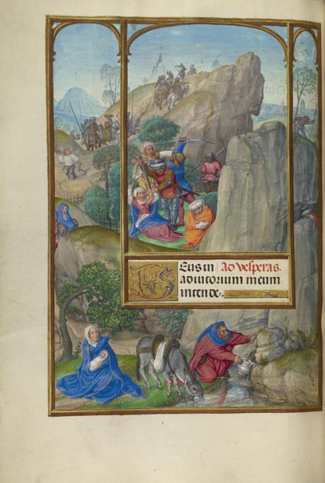 Spinola hours 1510-20 Getty Ms. Ludwig IX 18 fol 140v Master of James IV of Scotland The Massacre of the Innocents