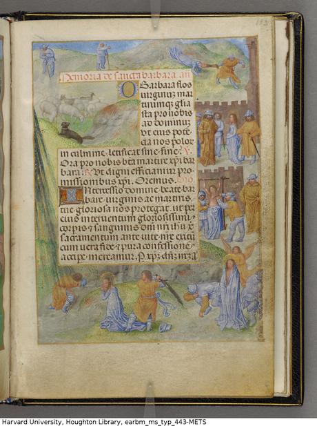 Emerson-White Hours use of Rome 1480 ca Harvard University, Houghton Library, MSS Typ 443 fol 113