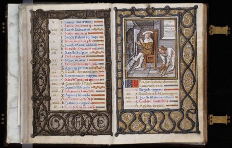 1500-20 Hours, use of Paris Yale University Library Beinecke MS 375 fol 1v-2r