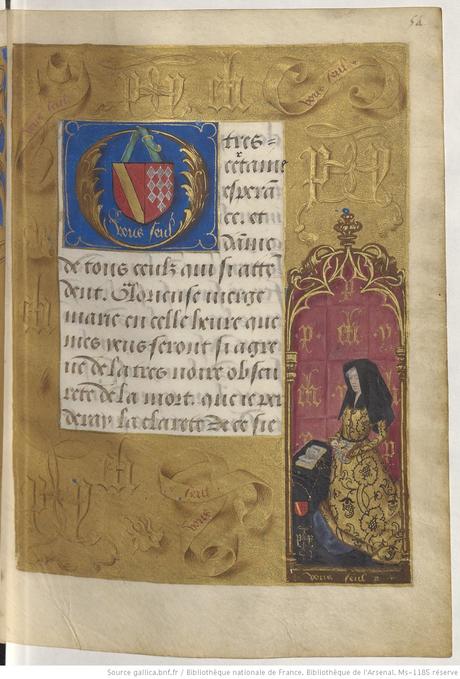 1490-96 Heures de Boussu, BNF Arsenal. Ms-1185 reserve fol 54r Gallica