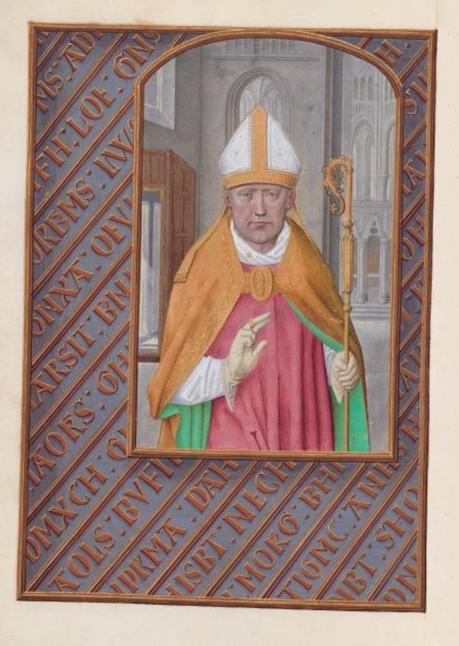 1500 ca Master of the First Prayerbook of Maximillian Hours of Queen Isabella the Catholic, Cleveland Museum of Arts, Fol 183v, St. Nicholas